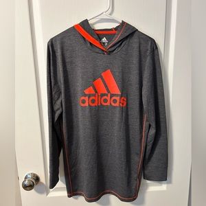 Boys Long Sleeve, Hooded Adidas Light Weight Hoodie